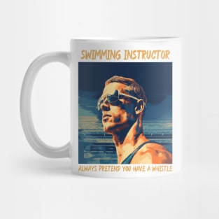 swim instructor, swim coach, swimming trainning, fun designs v3 Mug